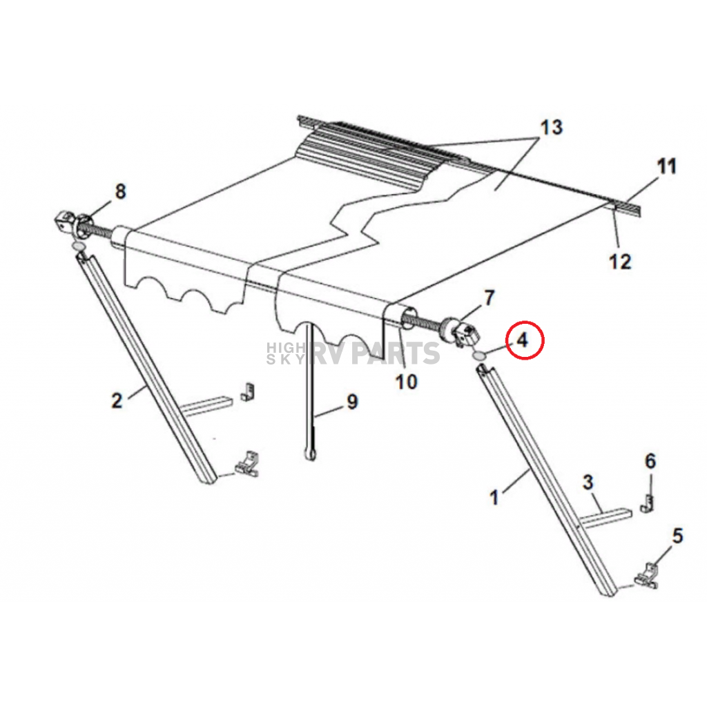 Carefree RV Awning Bracket R041142001